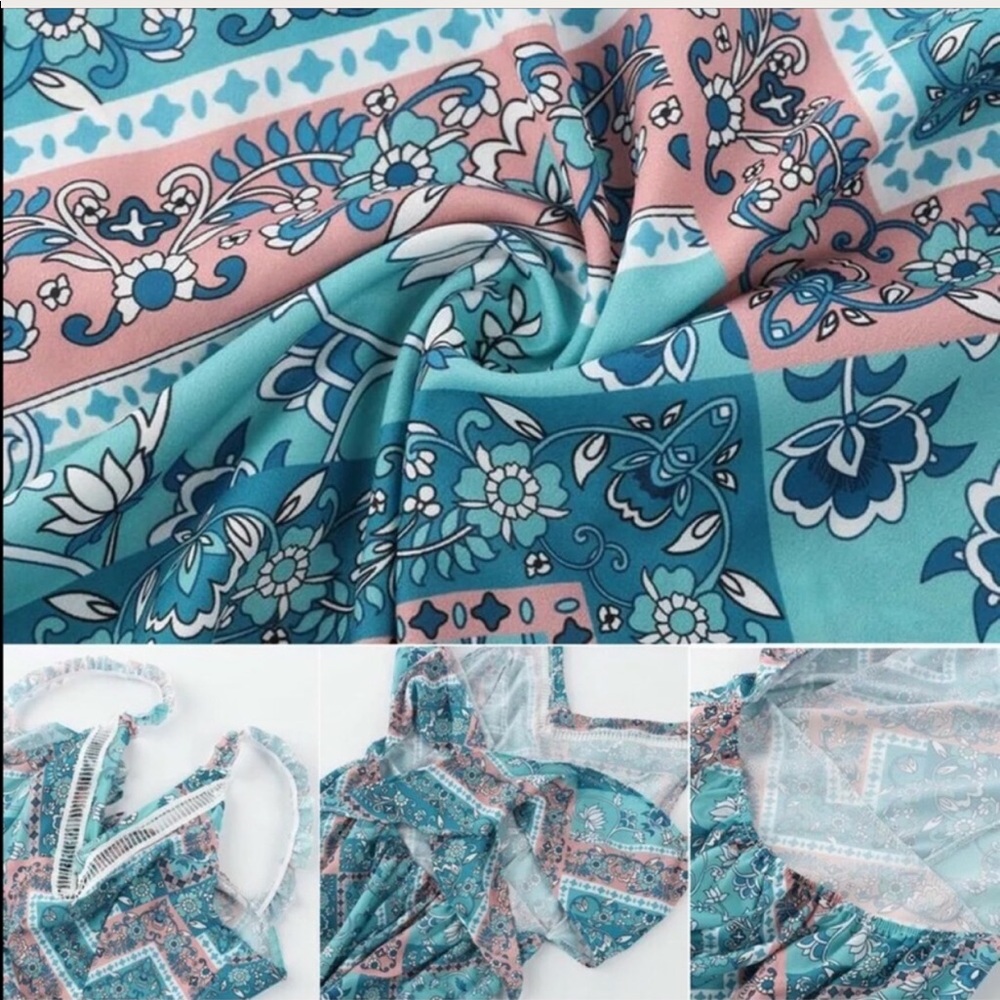 Boutique Boho Floral Maxi Dress - Picture 4 of 6